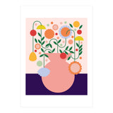 Happy flower jar (Print Only) thumbnail