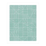 My Favorite Geometric Patterns No.7 - Light Blue (Print Only) thumbnail