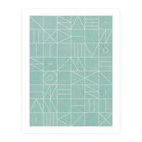 My Favorite Geometric Patterns No.7 - Light Blue (Print Only)