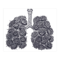 Lungs With Peonies (Print Only)