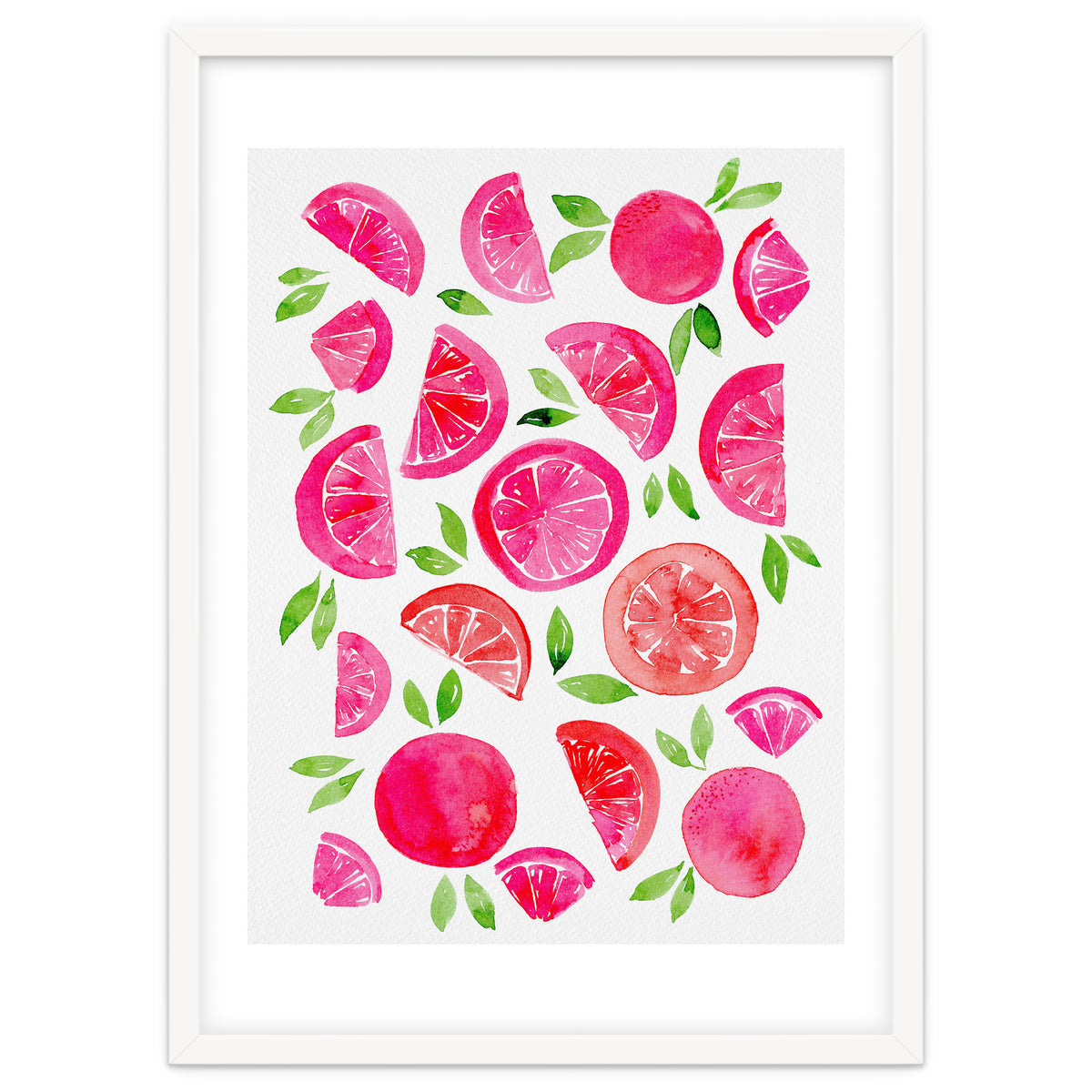 Watercolor Grapefruit