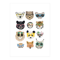 Big Cats in Glasses (Print Only)