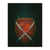 Heraldic dragon and cutlasses (Print Only) thumbnail