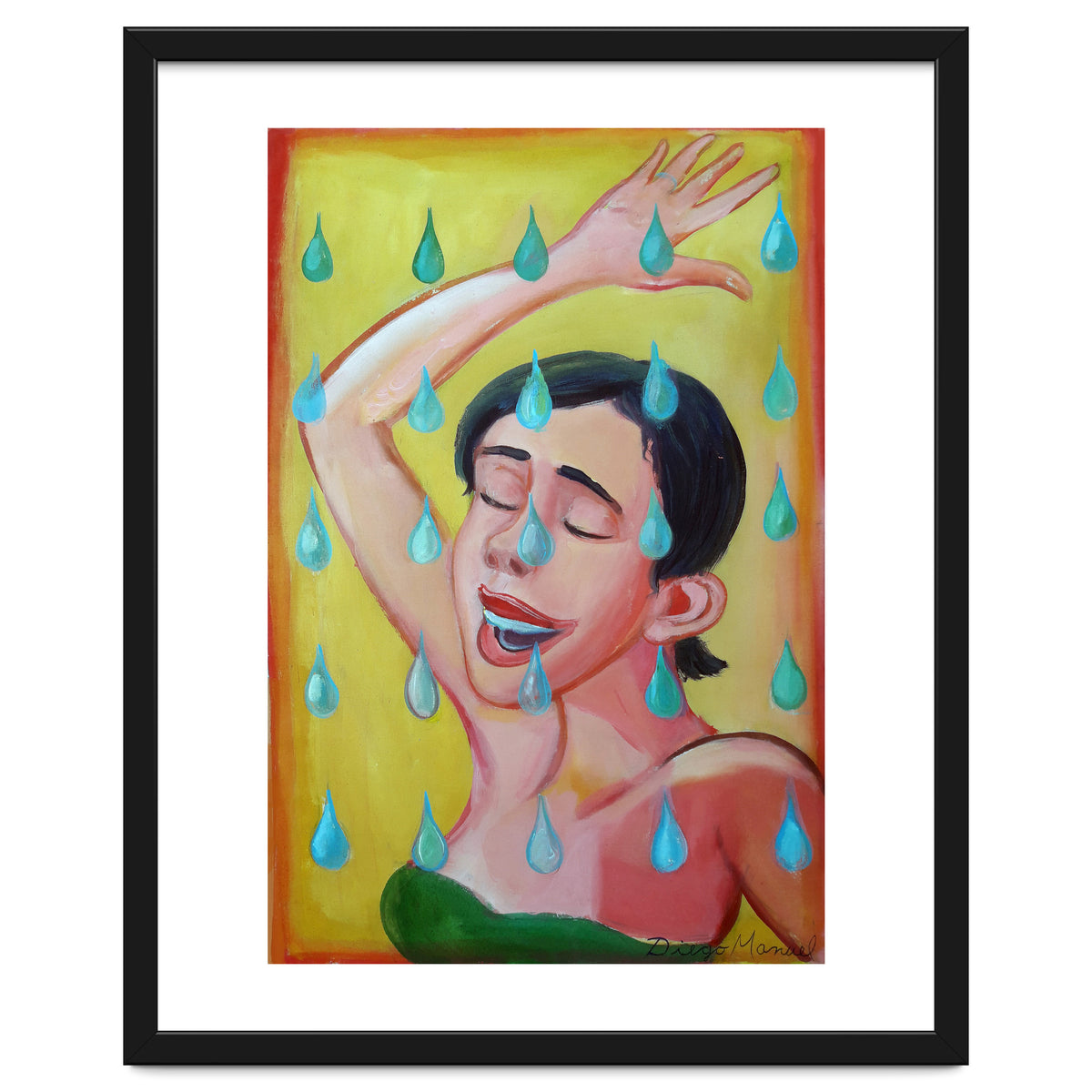 Chica Bajo La Lluvia