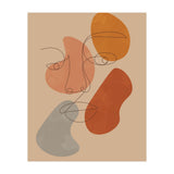Feminine Line Art Boho Woman Face (Print Only) thumbnail
