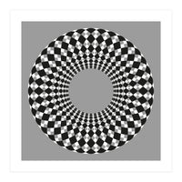 Black and white round (Print Only)