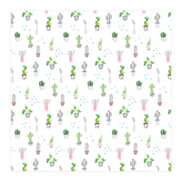 Cacti and plants pattern (Print Only)