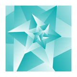 Bluish Trendy Triangle Pattern (Print Only) thumbnail