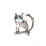 Black wet ink cat (Print Only) thumbnail