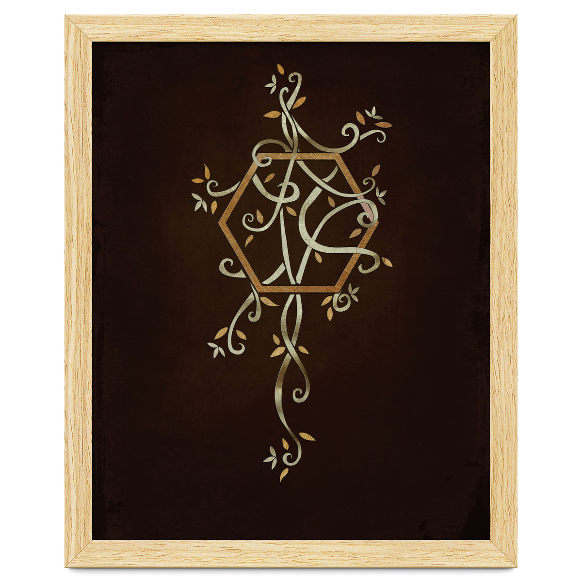 Flowering golden hexagon