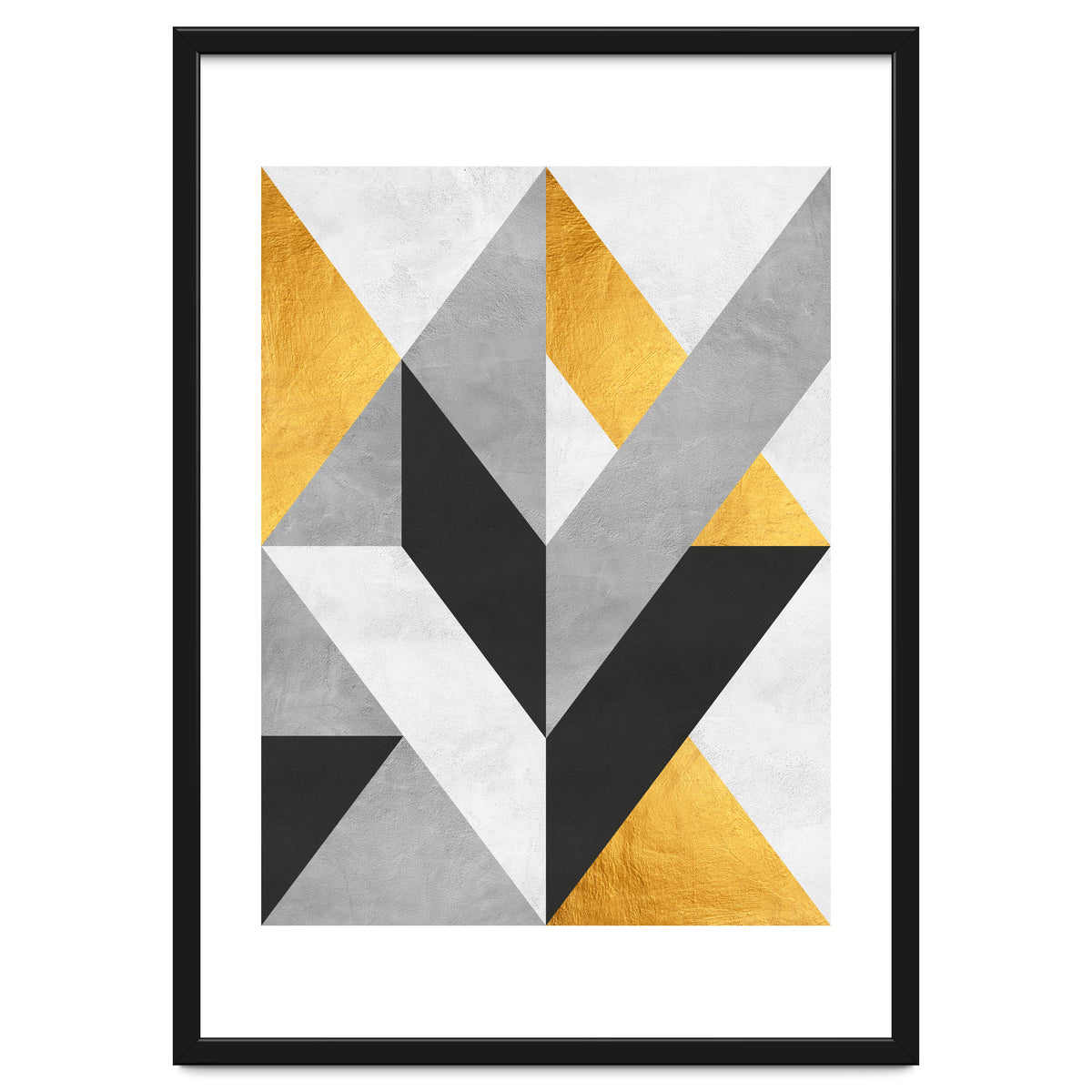 Gray and Gold Composition III