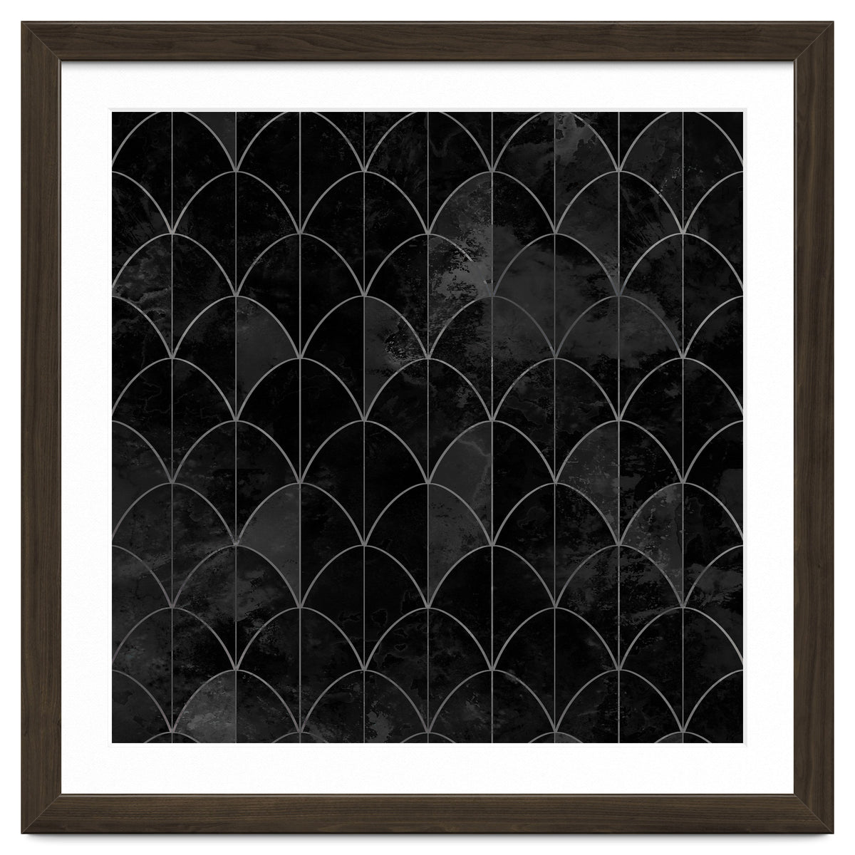 Mermaid scales. Black and white