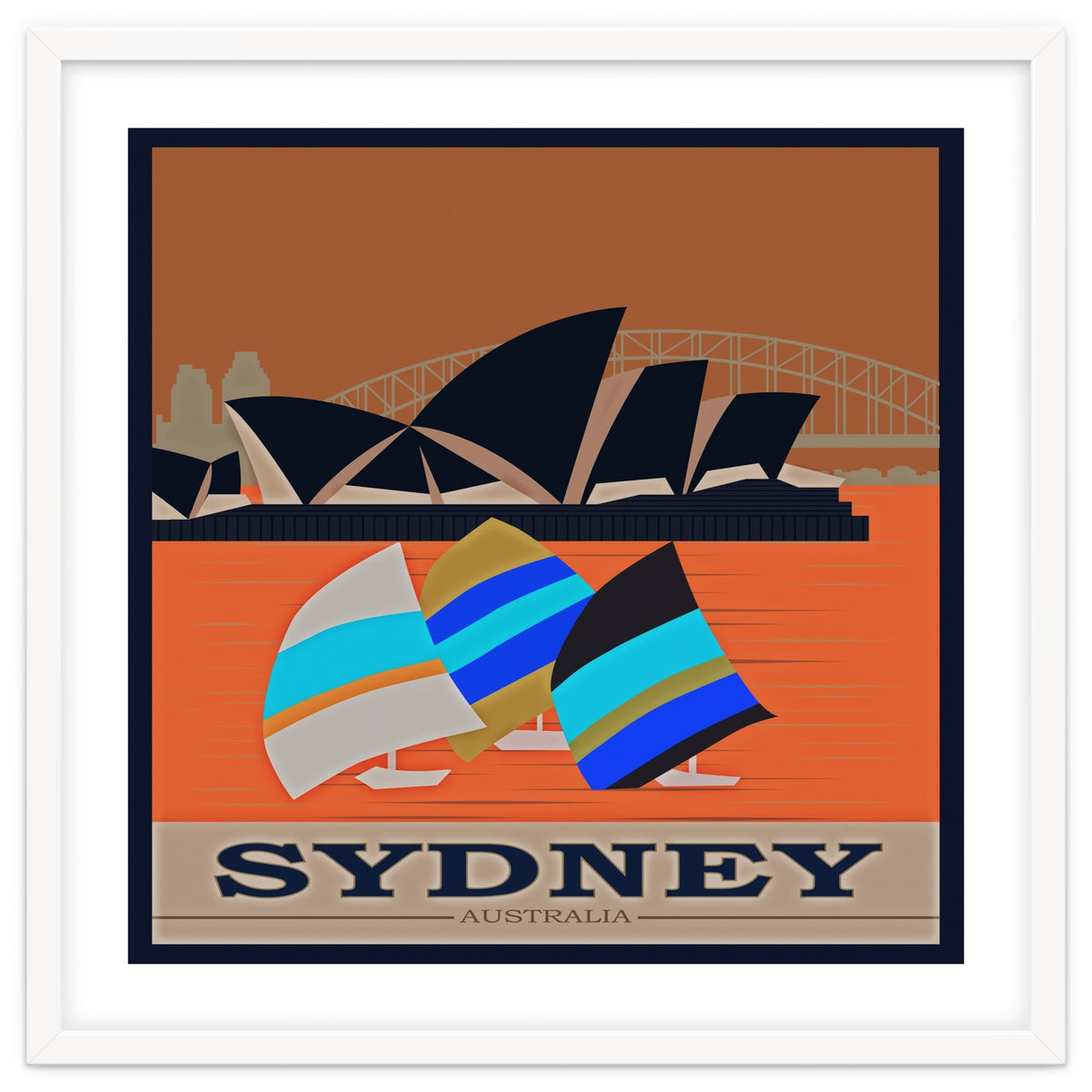 Sydney Australia Travel Poster