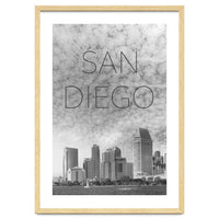 SAN DIEGO Skyline | Text