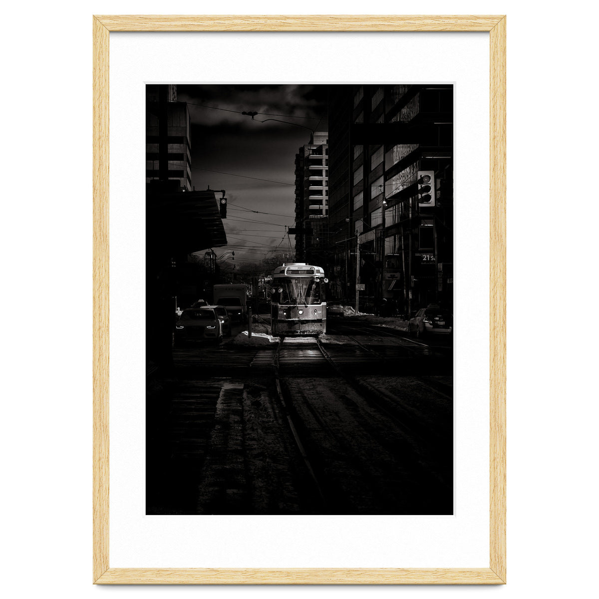 The 512 St. Clair Streetcar Toronto Canada Toned Version