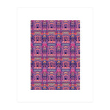 Hawa Mahal (Wind Palace) Retro - India (Print Only) thumbnail