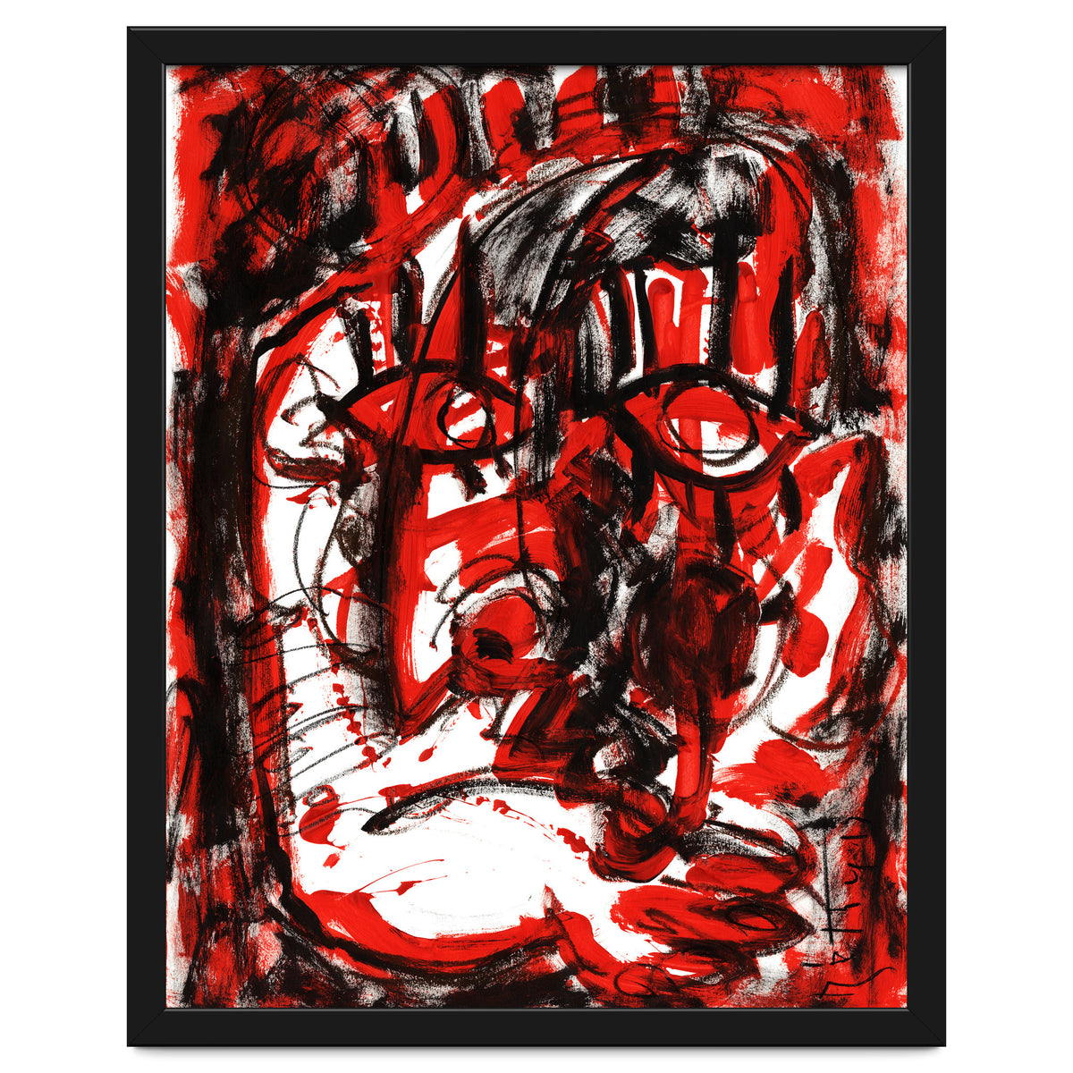 Anger - white background