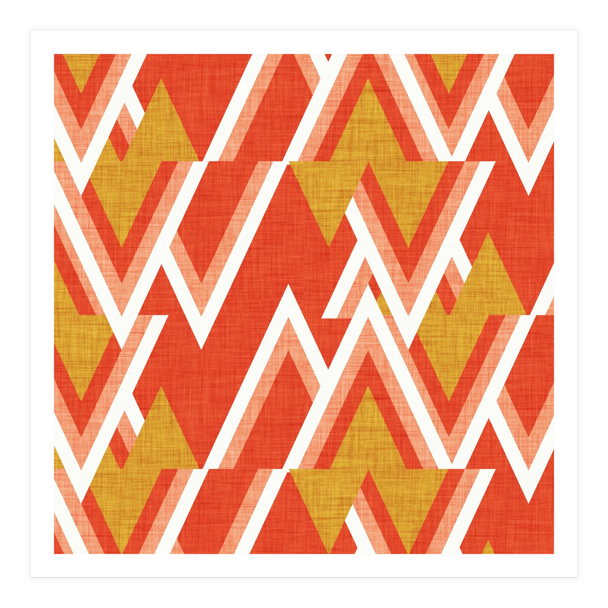 New Mid Mod Woods Red  (Print Only)