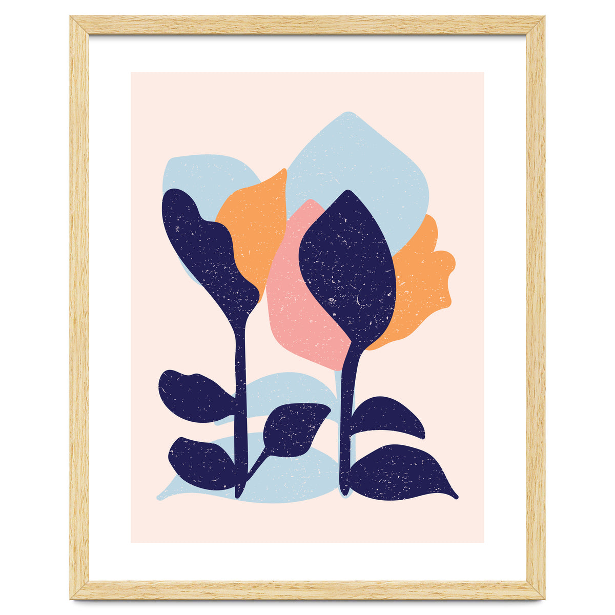 Spring Snow Abstract Art