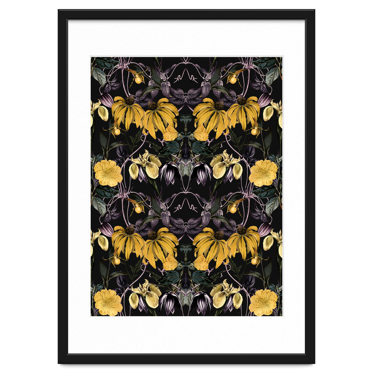 Nocturnal botanical garden kaleidoscope