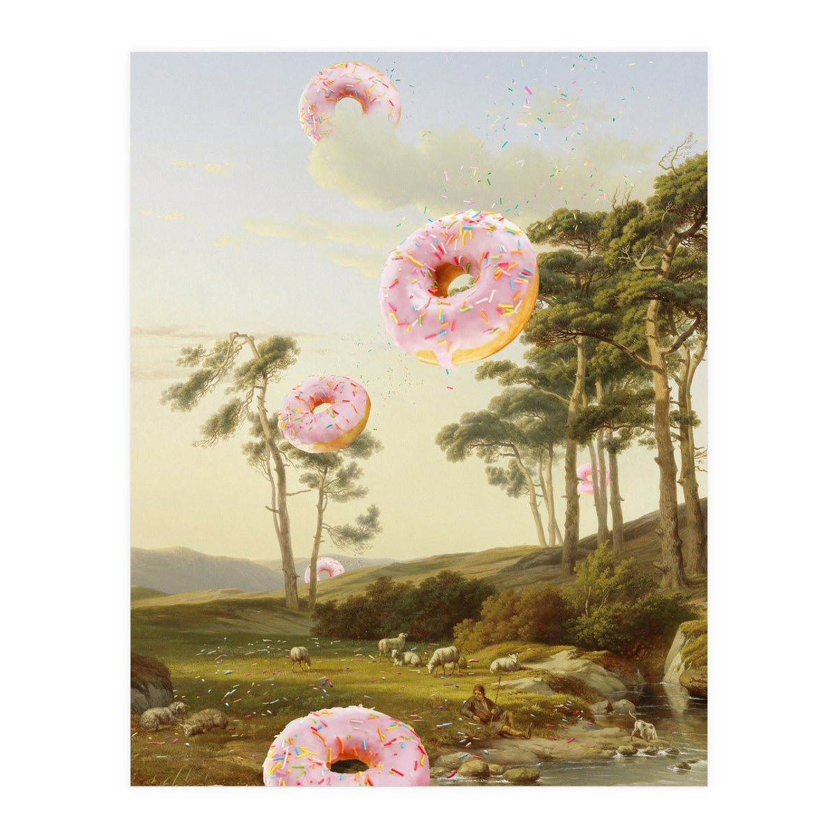 Cloudy With A Chance Of Donuts (Print Only)