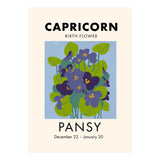 Capricorn Birth Flower Pansy (Print Only) thumbnail
