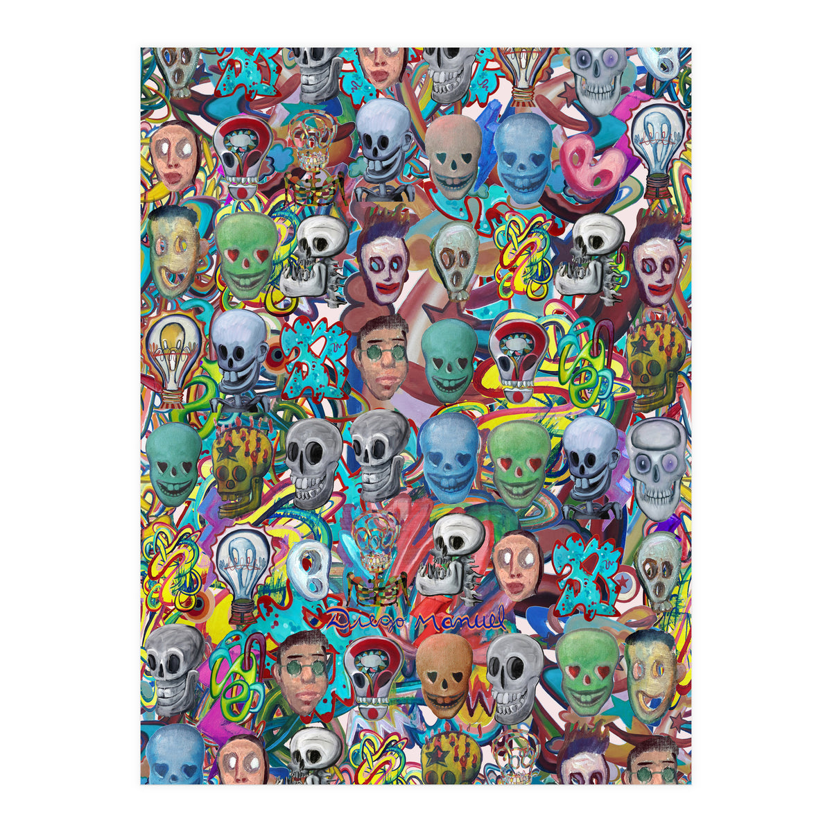 Calaveras Y Graffitis 3 (Print Only)