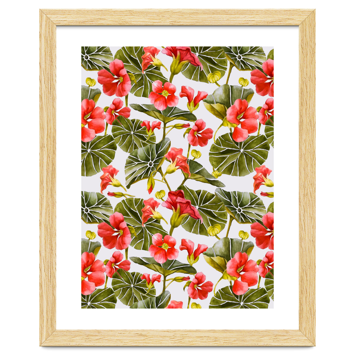 Nasturtiums watercolor 02