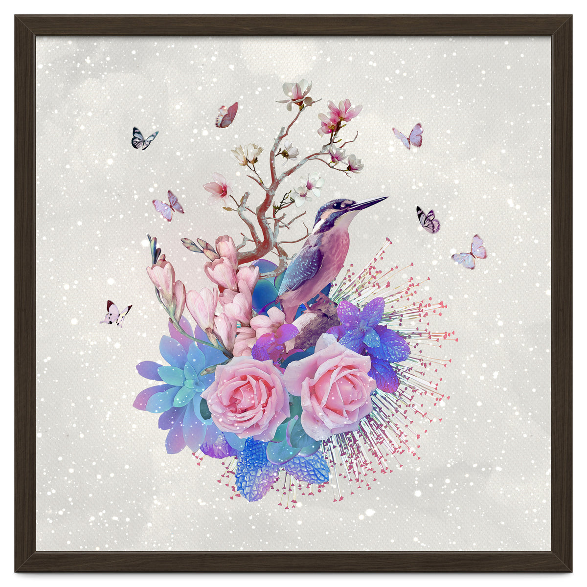 Floral Alcedo Atthis