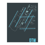 Detroit Airport Layout (Print Only) thumbnail