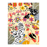 Yin Yang, Vintage Botanical Tiger Jungle, Balance Positivity Peace, Forest Animals Wild Cat (Print Only) thumbnail
