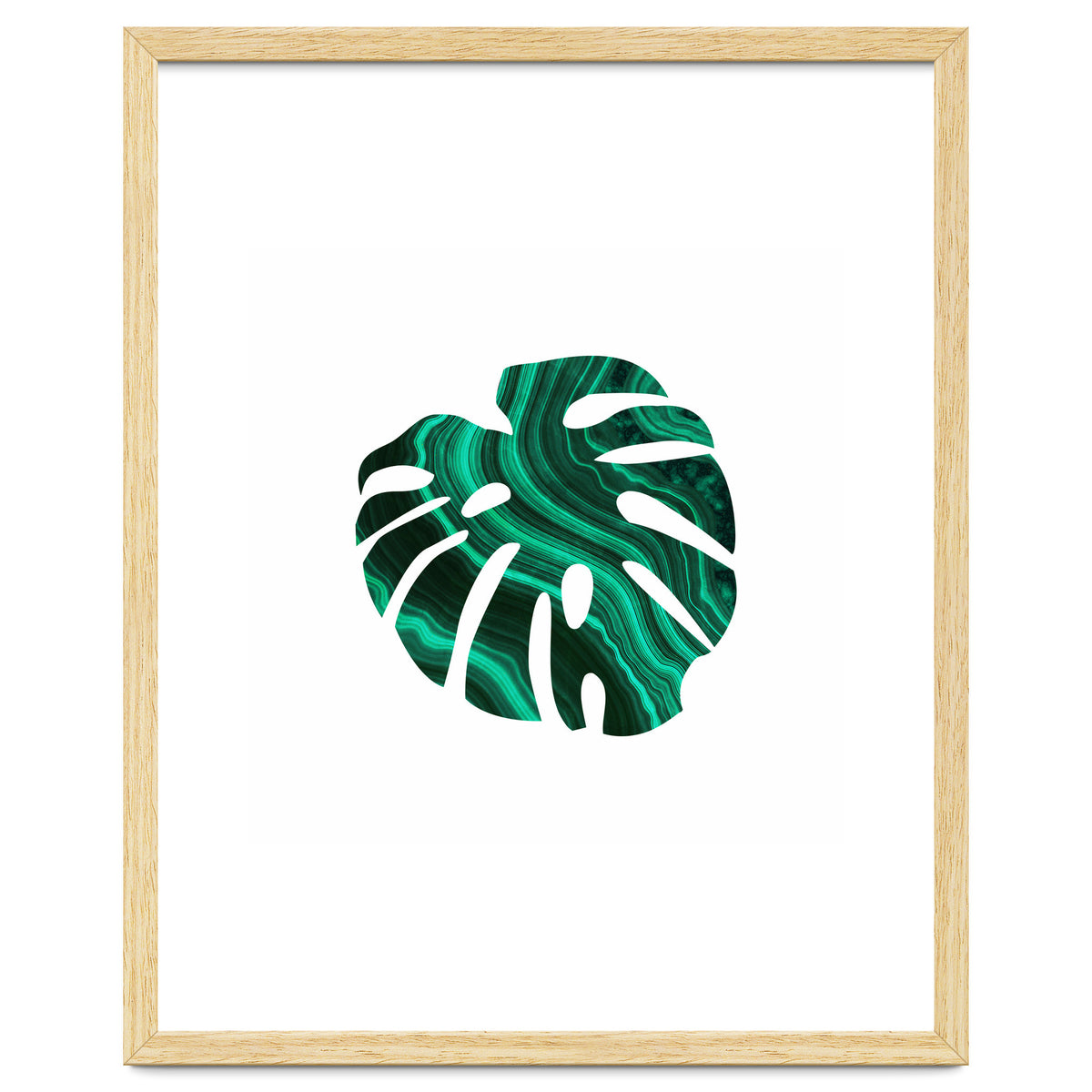 Green Marble Leaf I
