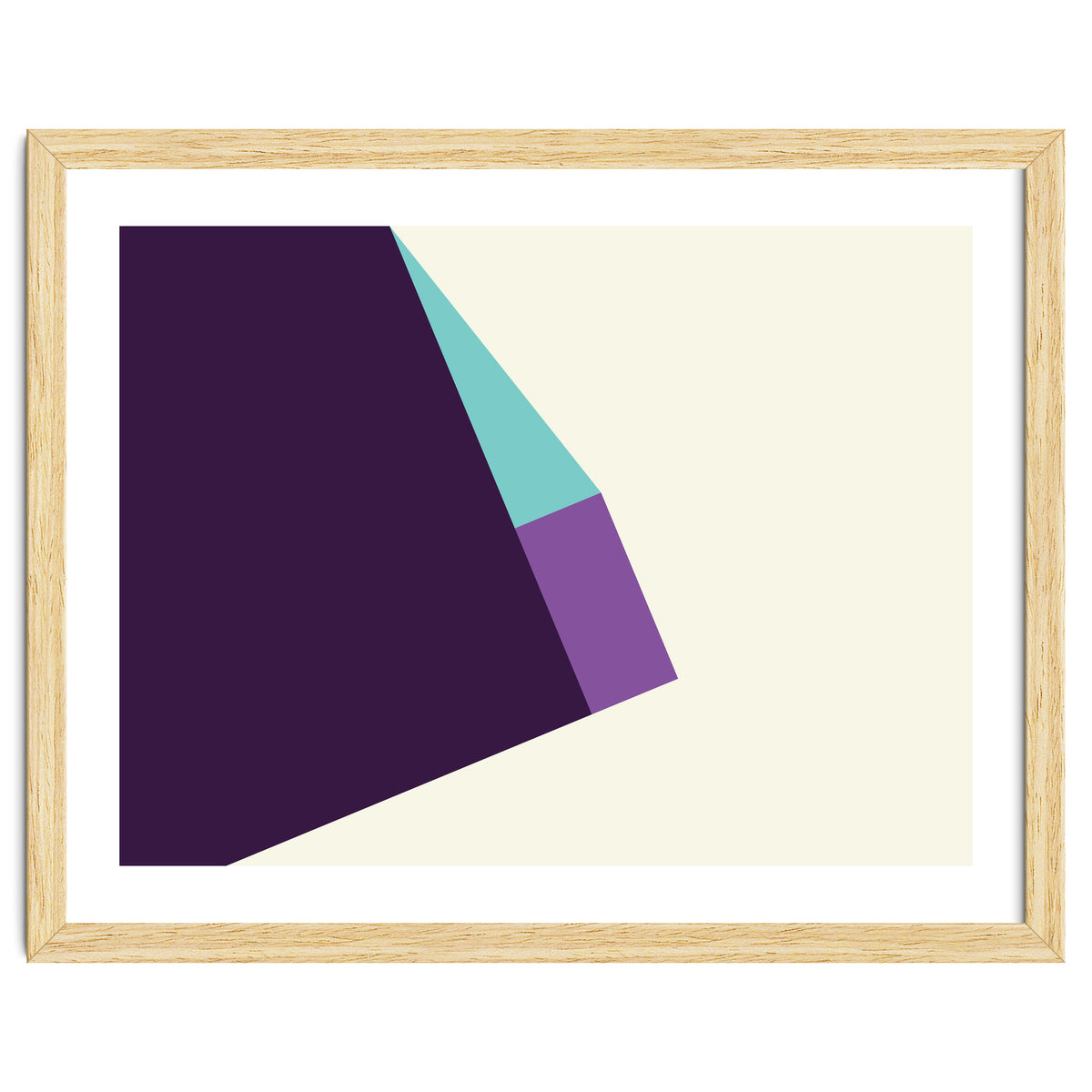 Geometric Shapes No. 42 -  lilac, blue & purple