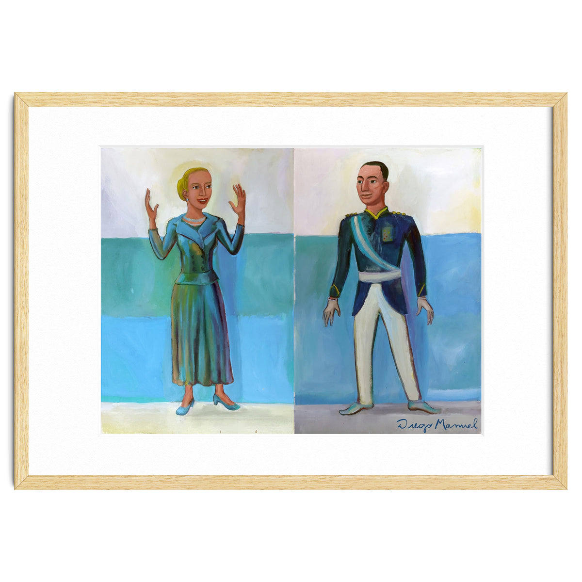 Diptico Evita Y Peron