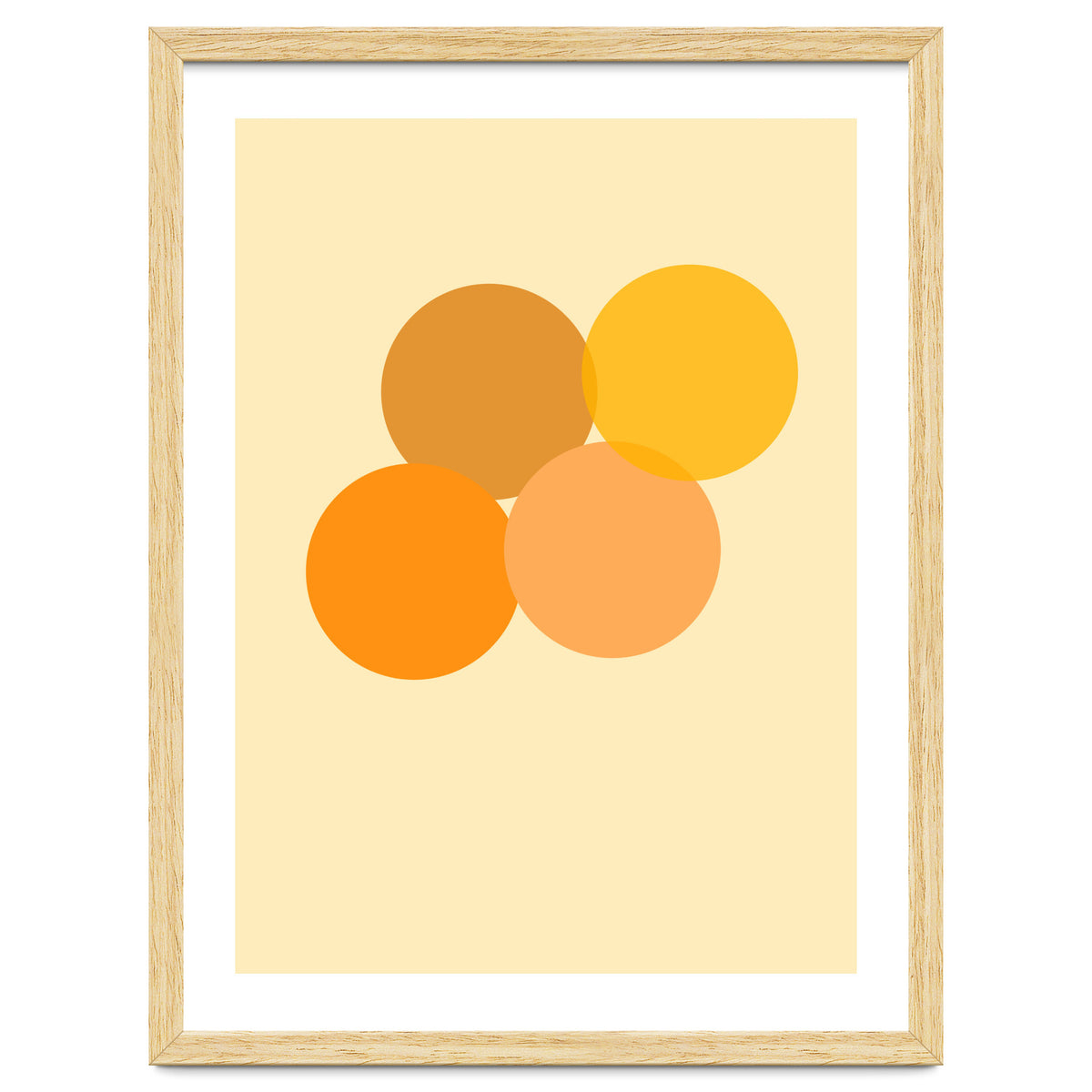 Orange circles abstract