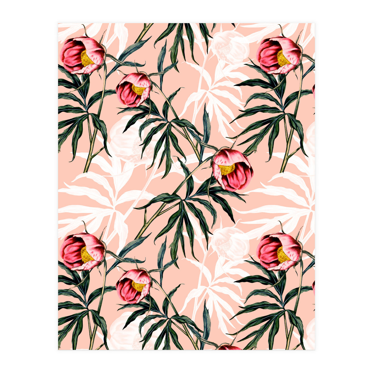 Flowery blooming pink (Print Only)