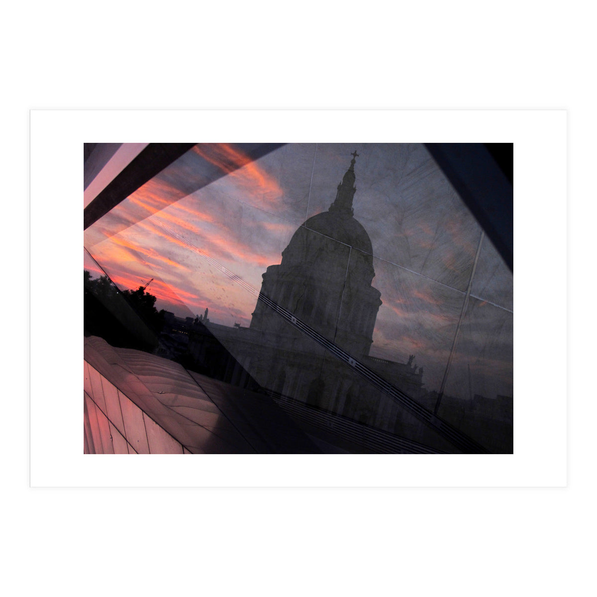 St Paul's Cathedral, reflection (Print Only)