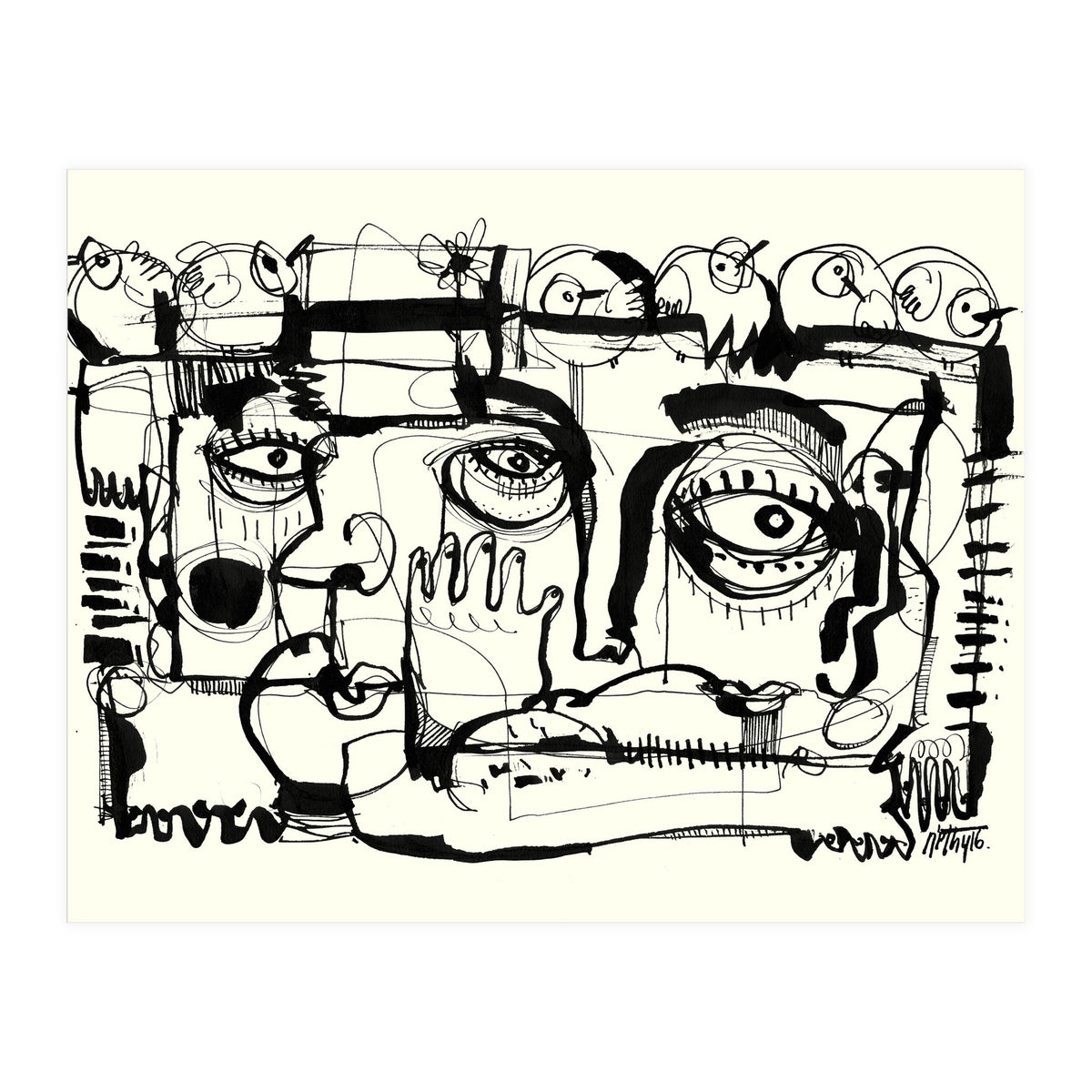 Birds on a Wire (Print Only)