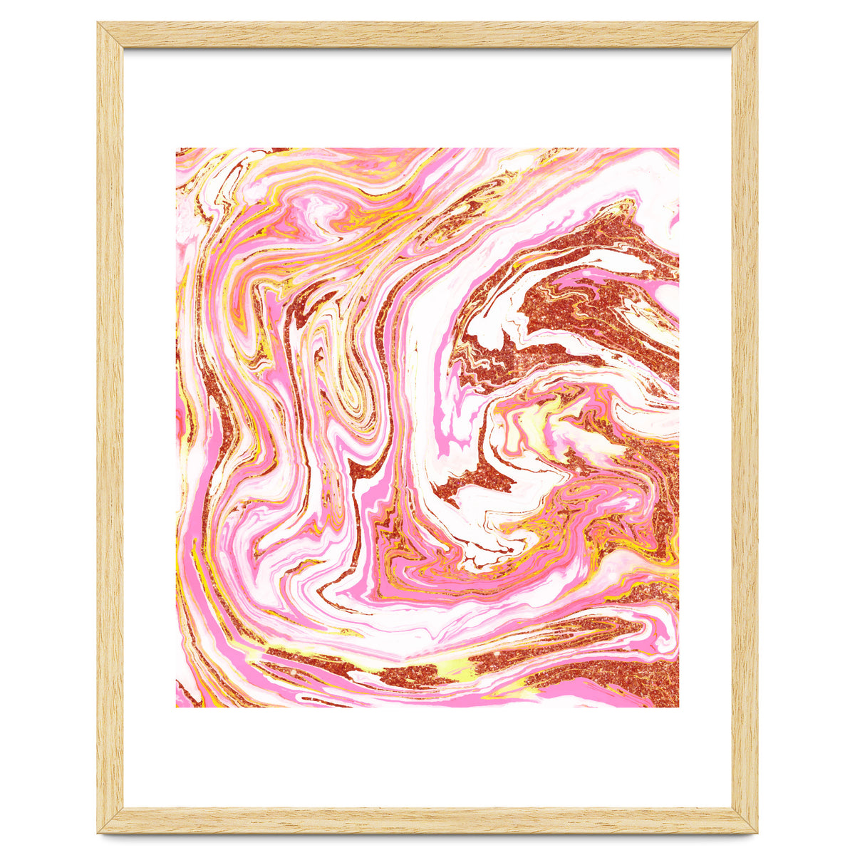 Marble + Rose Gold Dust