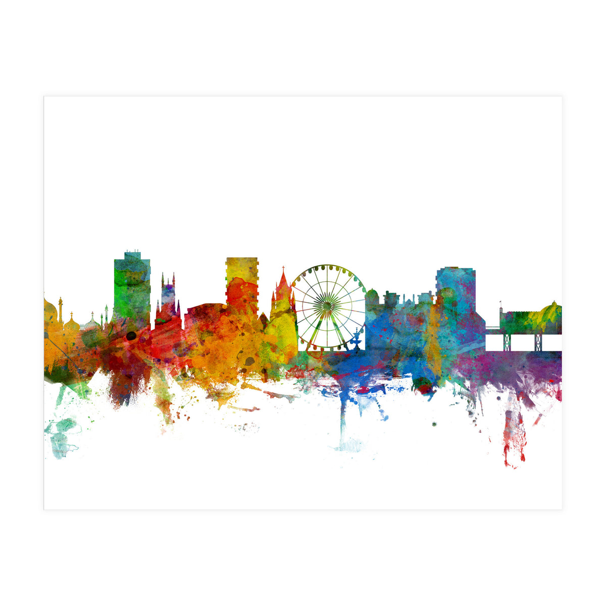 Brighton England Skyline (Print Only)