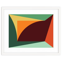 Geometric Shapes No. 18 - orange, green & purple