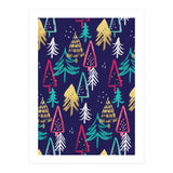 Christmas Pattern Trees (Print Only) thumbnail