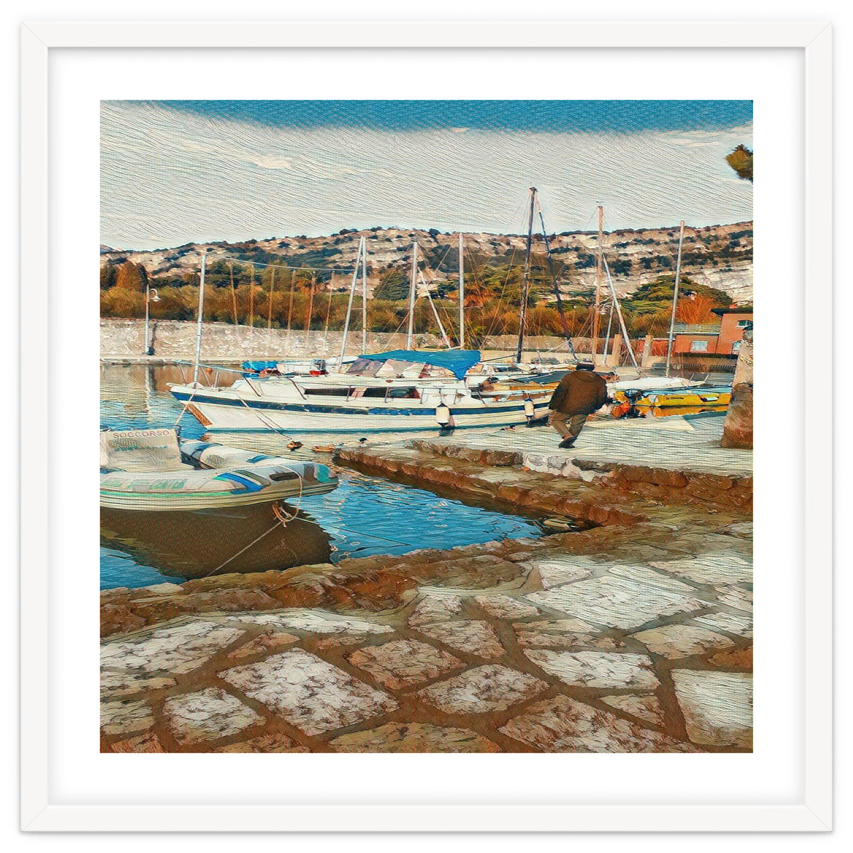 Alone on Gardasee, Italy.