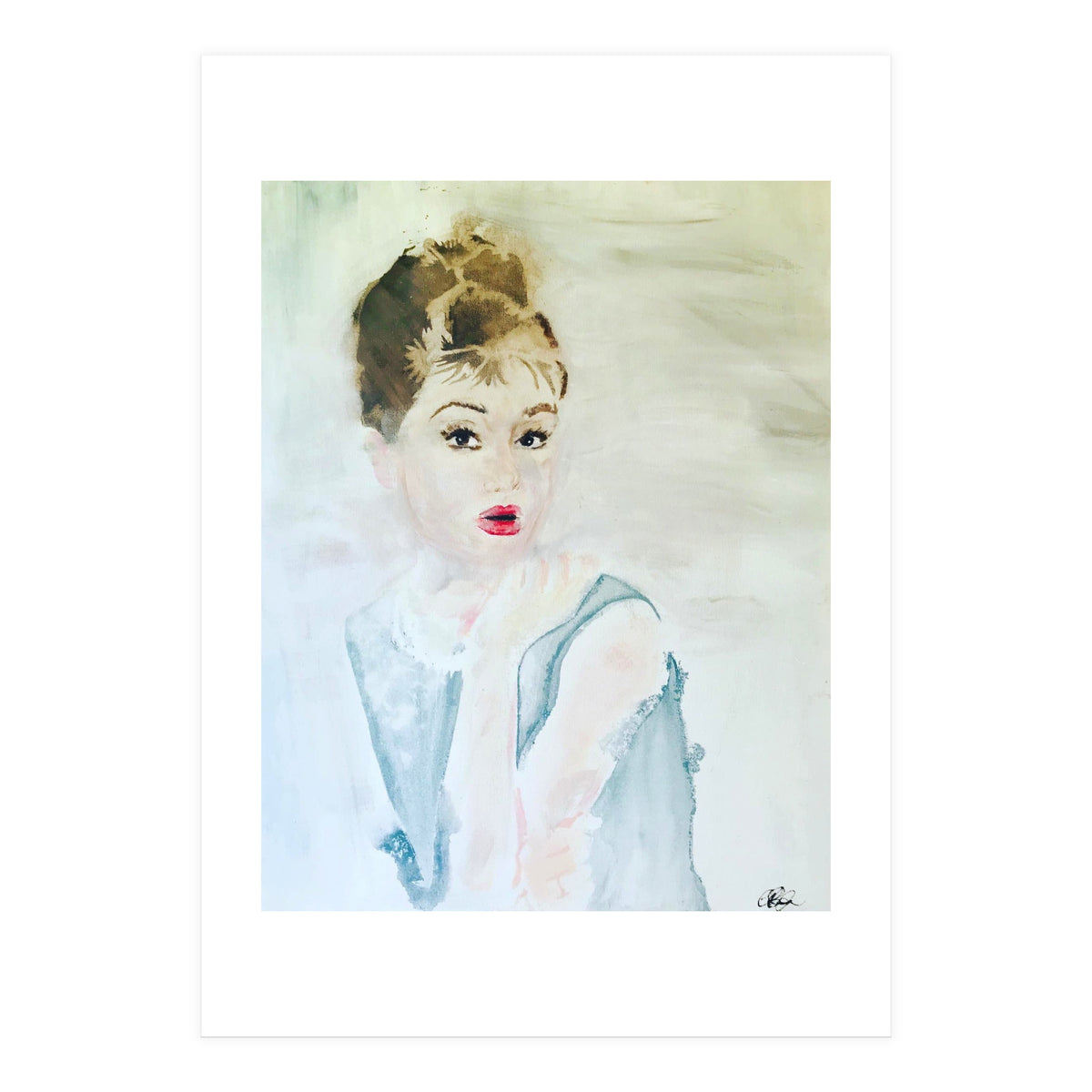 Audrey In Blue (Print Only)