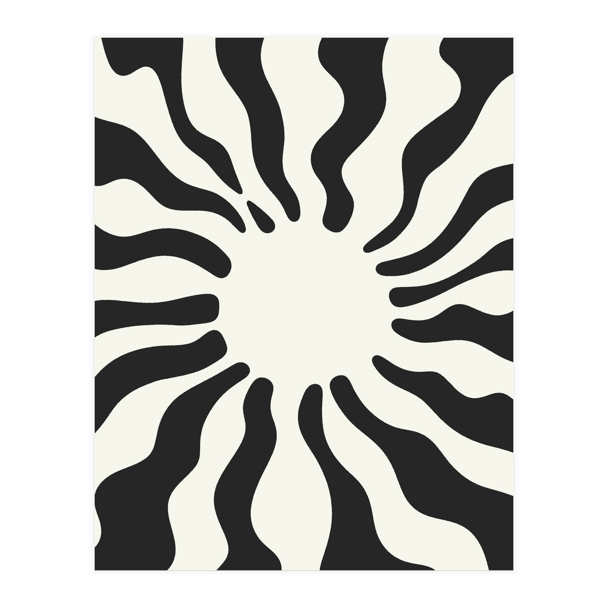 Wavy Retro Sun (Print Only)
