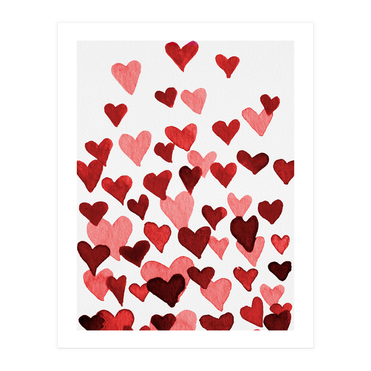 Watercolor Heart Burst (Print Only)