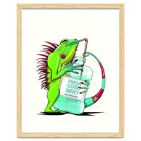 Iguana using Mouthwash, Funny bathroom humour
