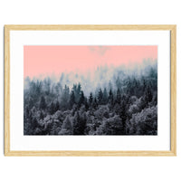 Forest in gray and pink