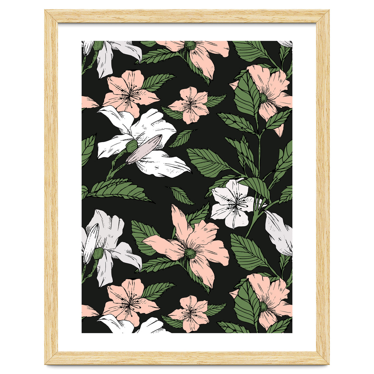 Flowers in the tropical night