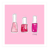 Nail Polish Watercolour | Pink (Print Only) thumbnail